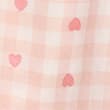 Cotton Rich Checked Heart Print Pyjama Shorts, PEACH, swatch