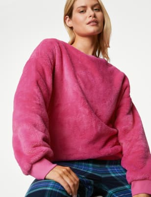 

Marks & Spencer Fleece Lounge Sweatshirt (FEMALE, FUCHSIA, XS)