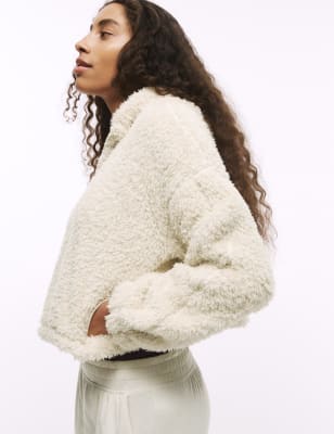 

Womens B by Boutique Feather Fleece Lounge Hoodie - Ivory, Ivory