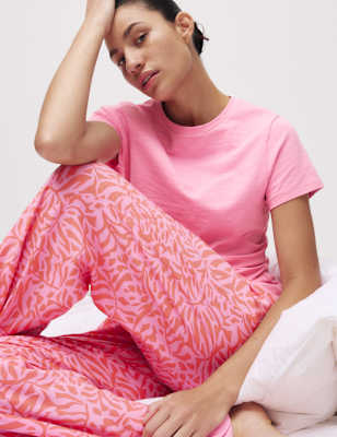 

Womens M&S Collection Pure Cotton Cool Comfort™ Pyjama Top, Sorbet