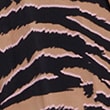 Dream Satin&trade; Zebra Short Dressing Gown, BLACK MIX, swatch