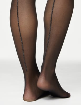 

M&S Collection Medias transparentes reversibles con costura traseraWomens - Black Mix, Black Mix