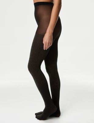 

Womens M&S Collection Sparkle Opaque Tights - Gold Mix, Gold Mix