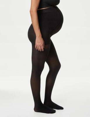 

Womens M&S Collection 2pk 40 Denier Body Sensor Maternity Tights, Black