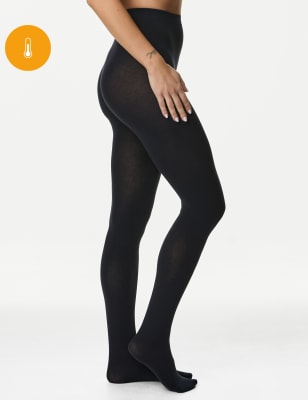 

Womens M&S Collection Blickdichte Thermostrumpfhose mit Heatgen™ (100 den) - Navy, Navy