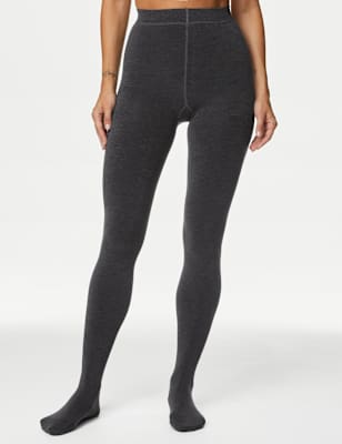 M&S Collection Women's 180 Denier Thermal Heatgen Medium Tights - Black, Grey,Black