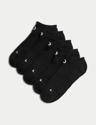 

Womens Goodmove 5pk Cotton Rich Trainer Liners™ - Black, Black