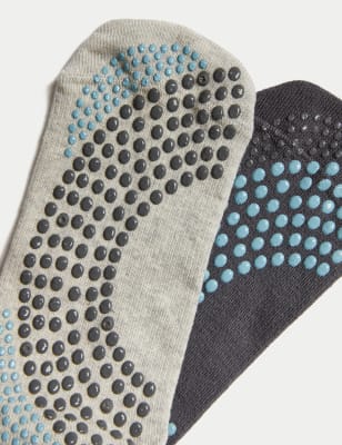 

Womens Goodmove 2er-Pack Socken mit hohem Baumwollanteil - Grey Mix, Grey Mix