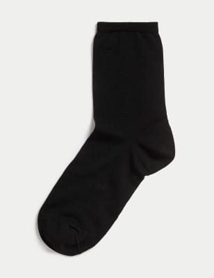 

Womens Autograph Mercerised Cotton Ankle High Socks - Black, Black