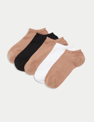 

Womens M&S Collection 5pk Sumptuously Soft™ Trainer Liners™ - Amber Mix, Amber Mix