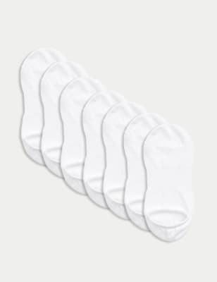 

M&S Collection Pack de 7 pares de calcetines Trainer Liners™ de máxima comodidadWomens - White, White