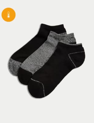 

Womens M&S Collection 3pk Thermal Heatgen™ Trainer Liners™ - Black Mix, Black Mix