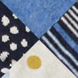 5pk Embroidered Ankle High Socks, NAVY MIX, swatch