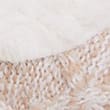 Cable Knit Faux Fur Slipper Socks, OATMEAL MIX, swatch