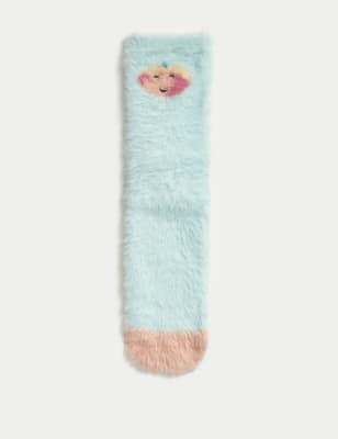 

Womens M&S Collection Cosy Peach Ankle High Socks - Aqua Mix, Aqua Mix