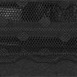 Cotton Blend Lace Trim Thong, BLACK, swatch