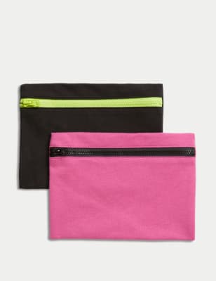 

M&S Collection Pack de 2 bolsas de viaje para la menstruaciónWomens - Bubblegum, Bubblegum