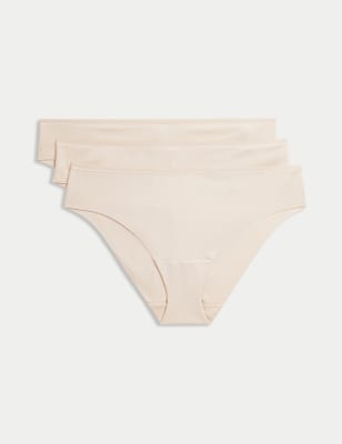 

Womens Body by M&S 3pk No VPL Flexifit™ Brazilian Knickers - Opaline, Opaline