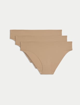 

Womens Body by M&S 3pk Invisible No VPL Brazilian Knickers, Rose Quartz