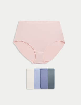 

Womens M&S Collection 5er-Pack Mikrofaser-Taillenslips ohne sichtbare Abdrücke - Wedgewood, Wedgewood