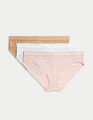 

Womens Body by M&S 3pk Body Define™ Brazilian Knickers - Soft Pink, Soft Pink