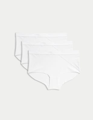 

Womens Body by M&S Body Define™ - 3er-Pack hoch geschnittene Shorts - White, White