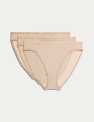 

Womens M&S Collection 3pk Flexifit™ Sheer High Leg Knickers - Rose Quartz, Rose Quartz