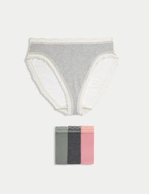 

Marks & Spencer 4pk Modal & Lace High Waisted High Leg Knickers (FEMALE, ANTIQUE ROSE, 14)