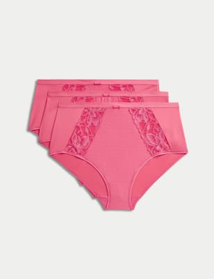 

Womens M&S Collection 3pk Wildblooms Full Briefs - Watermelon, Watermelon