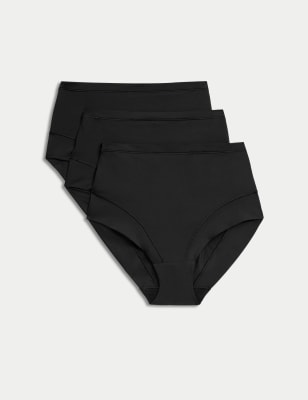 

Womens Body by M&S 3pk Flexifit™ Modal Full Briefs, Black