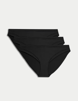 

Womens Body by M&S 3pk Flexifit™ Modal Bikini Knickers - Black, Black