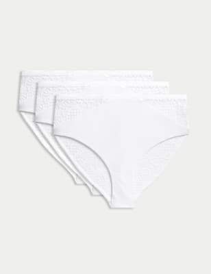 

Womens Body by M&S Body Soft™ - 3er-Pack Brazilian-Slips mit hoch ausgeschnittenem Bein - White, White