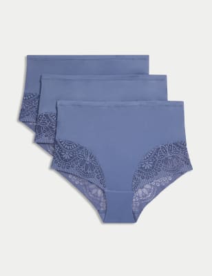 

Womens Body by M&S Body Soft™ - 3er-Pack Taillenslips - Slate Blue, Slate Blue