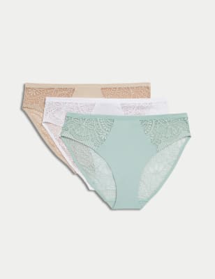 

Womens M&S Collection 3pk Body Soft™ High Leg Knickers - Dusted Mint, Dusted Mint