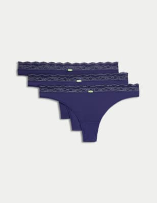 

M&S Collection Pack de 3 tangasWomens - Navy, Navy