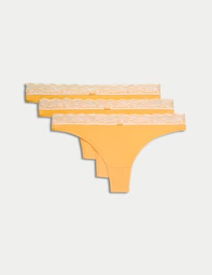 

M&S Collection Pack de 3 tangasWomens - Buttercup, Buttercup