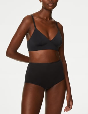 

M&S Collection Pack de 10 braguitas altas 100% algodónWomens - Black, Black