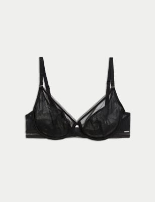 

Womens Autograph Valencia Lace Wired Full Cup Bra (A-E) - Black, Black