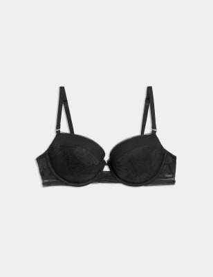 

Womens Autograph Valencia Lace Wired Balcony Bra (A-E) - Black, Black