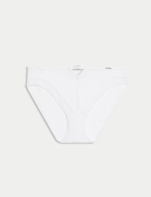 

Womens Autograph Vienna Lace High Leg Knickers - White, White