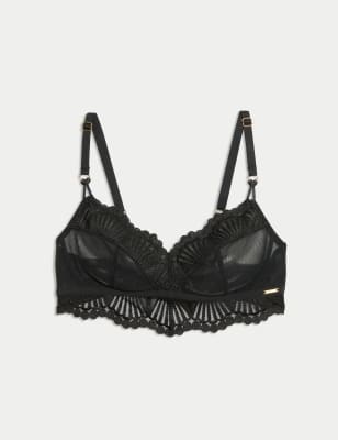 

Womens Autograph Leon Embroidery Non Wired Bralette (A-E) - Black, Black