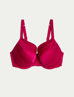 

Rosie Sujetador de copa completa con aros de seda y encaje para copa F-HWomens - Magenta, Magenta