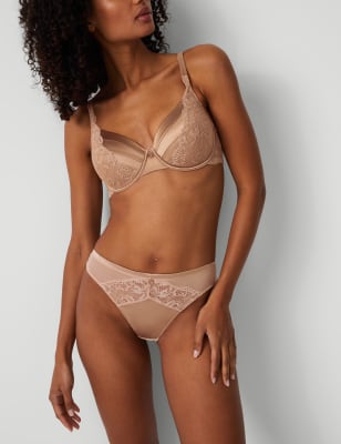 

Womens Rosie Vollschalen-Bügel-BH mit Seide und Spitze (A-E) - Rose Quartz, Rose Quartz