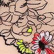 Floral Tattoo Embroidered High Leg Knickers, NUDE MIX, swatch