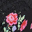 Emilia Satin Floral Wired Balcony Bra A-E, BLACK MIX, swatch