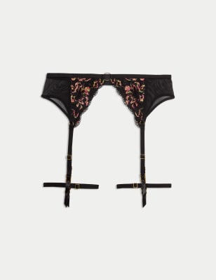 

Womens Boutique Vera Lace Suspender - Black Mix, Black Mix