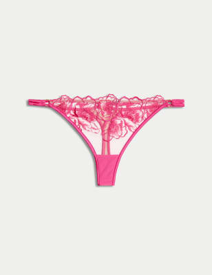 

Womens Boutique Gala Embroidery Thong - Fuchsia Mix, Fuchsia Mix