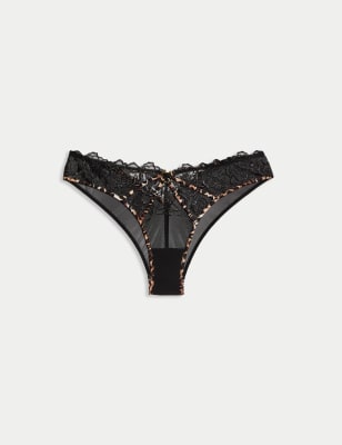 

Womens Boutique Gala Embroidery Miami Knickers - Black Mix, Black Mix