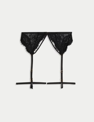 

Womens Boutique Lace Suspender - Black, Black