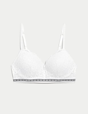 

Womens B by Boutique Bügelloser Push-up-BH mit Spitze „Cleo“ (A-E) - White, White